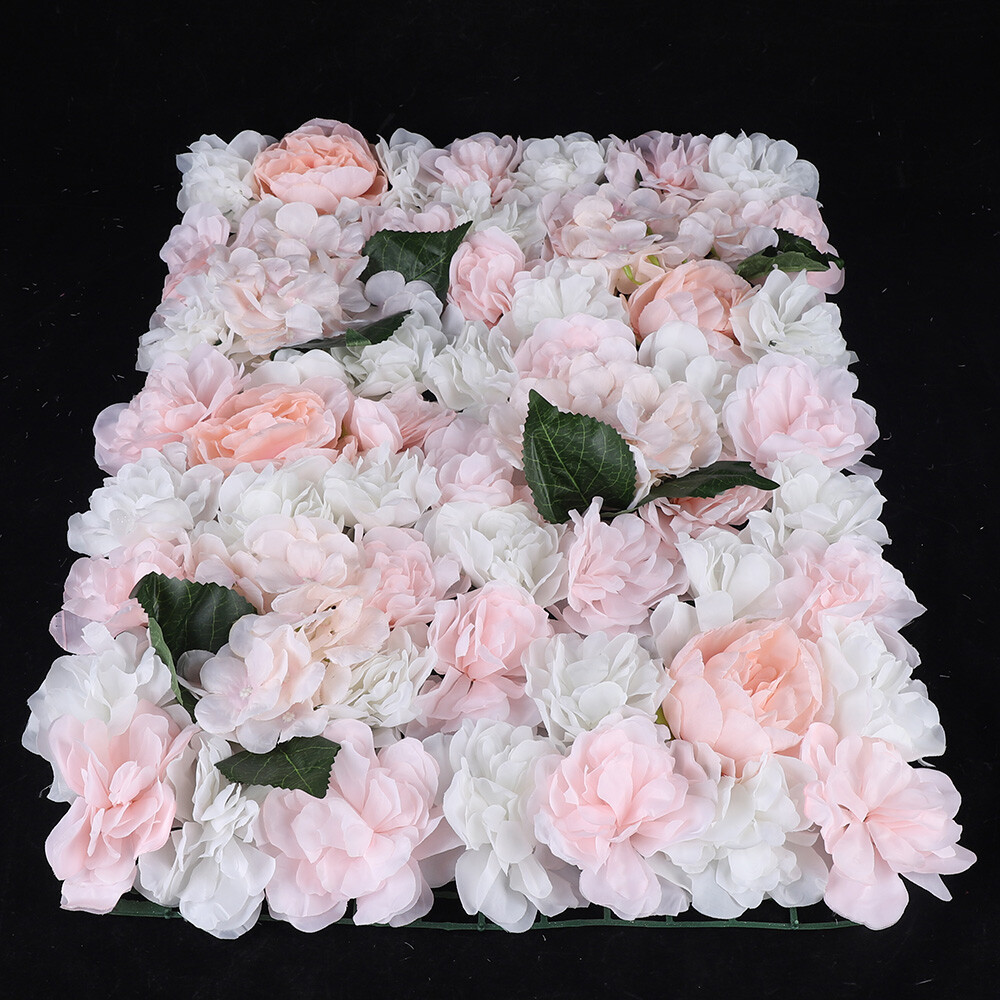 6pcs 60 x 40cm Artificial Rose Hydrangea Flower Wall Panel Wedding Venue Decor