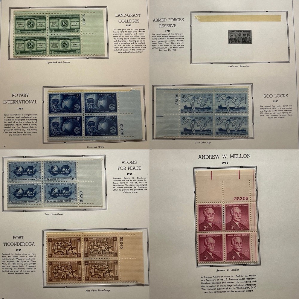 1948-1958 Commemorative Stamp Album (Only Missing 3 Designs)