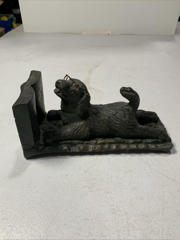 Dog Art Book End Decor