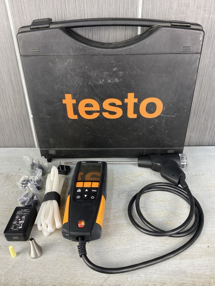AS-IS Testo 310 Combustion Analyzer Kit Flue Gas Detector*No Printer*Untested