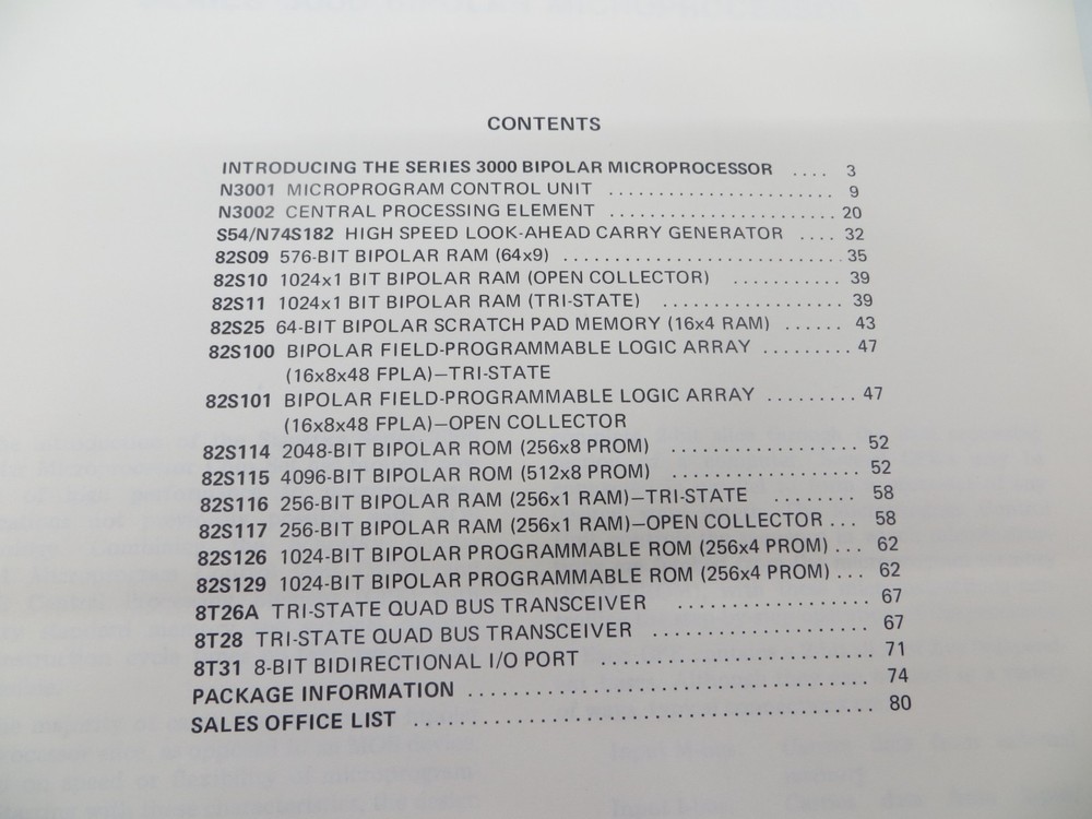 Signetics Microprocessor Introducing The 3000 1975 Databook Tech Manual vintage