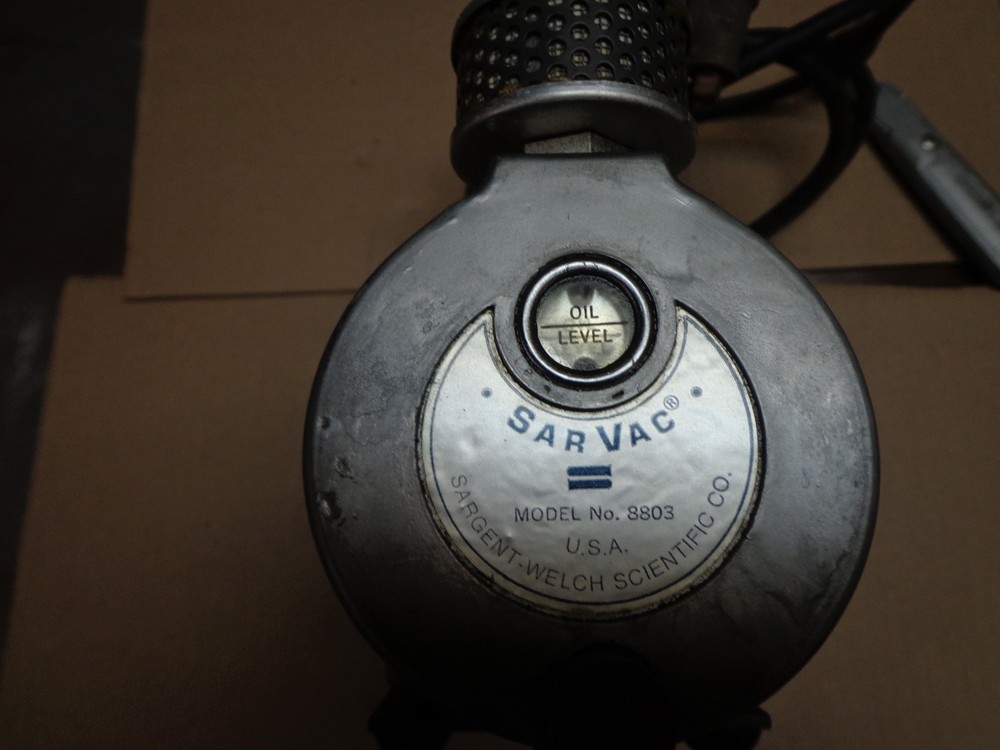 Sargent Sarvac Vacuum Pump Model 8803