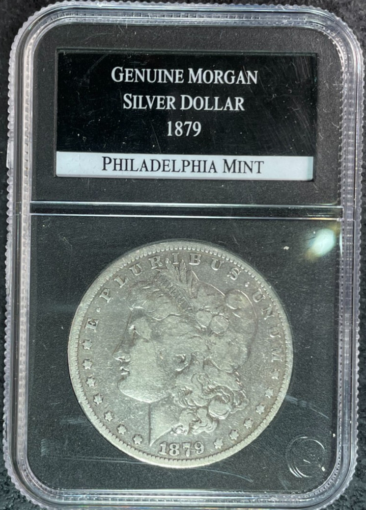 1879 MORGAN SILVER DOLLAR ~ ~NICE COIN~REF# HOLDER