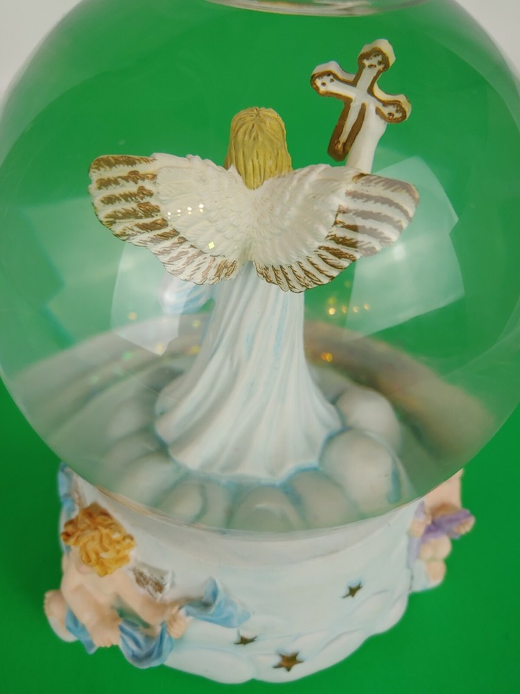 Musical Angel Snow Globe Used