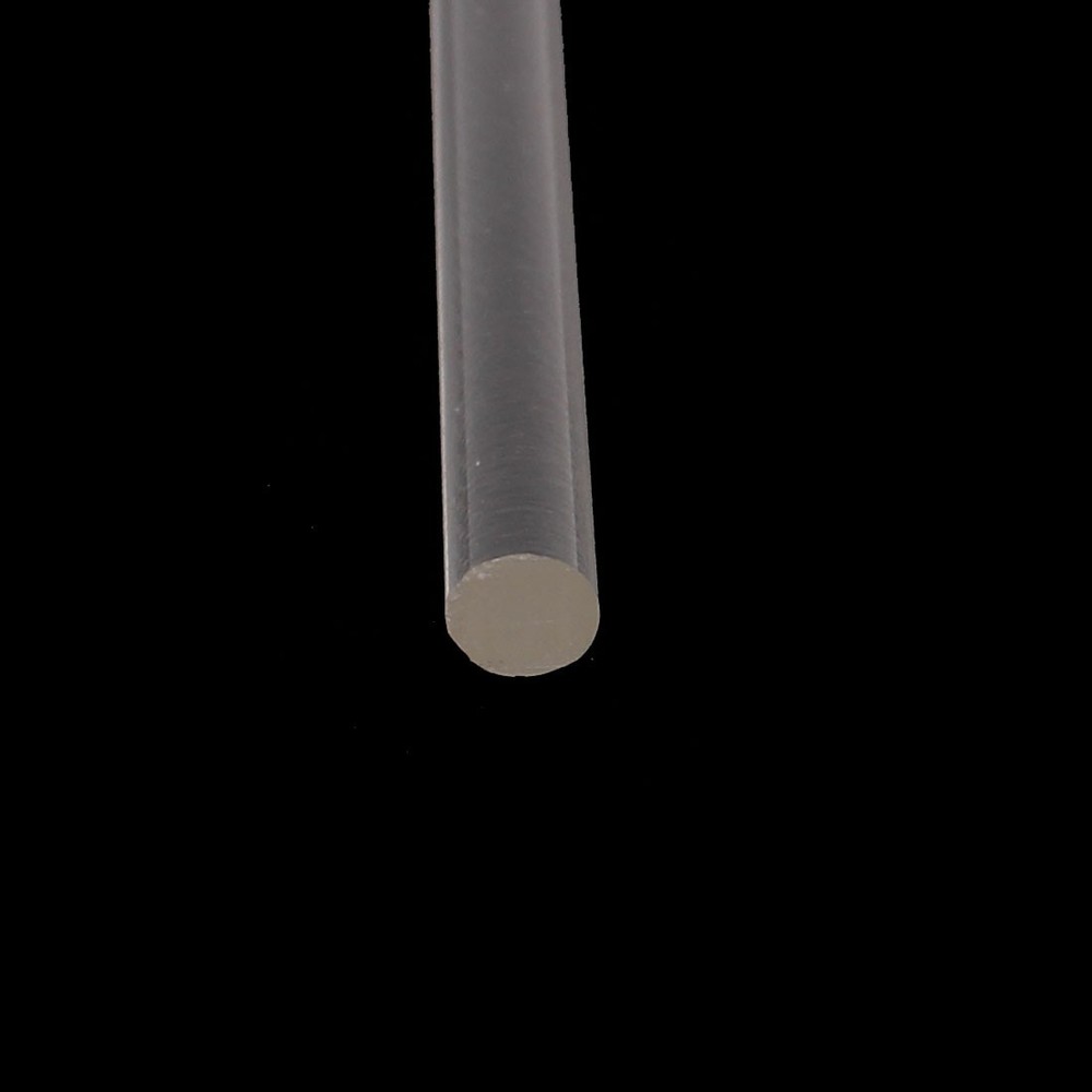 3mmx250mm Round Shape Solid Acrylic Rod PMMA Extruded Bar Clear 2pc