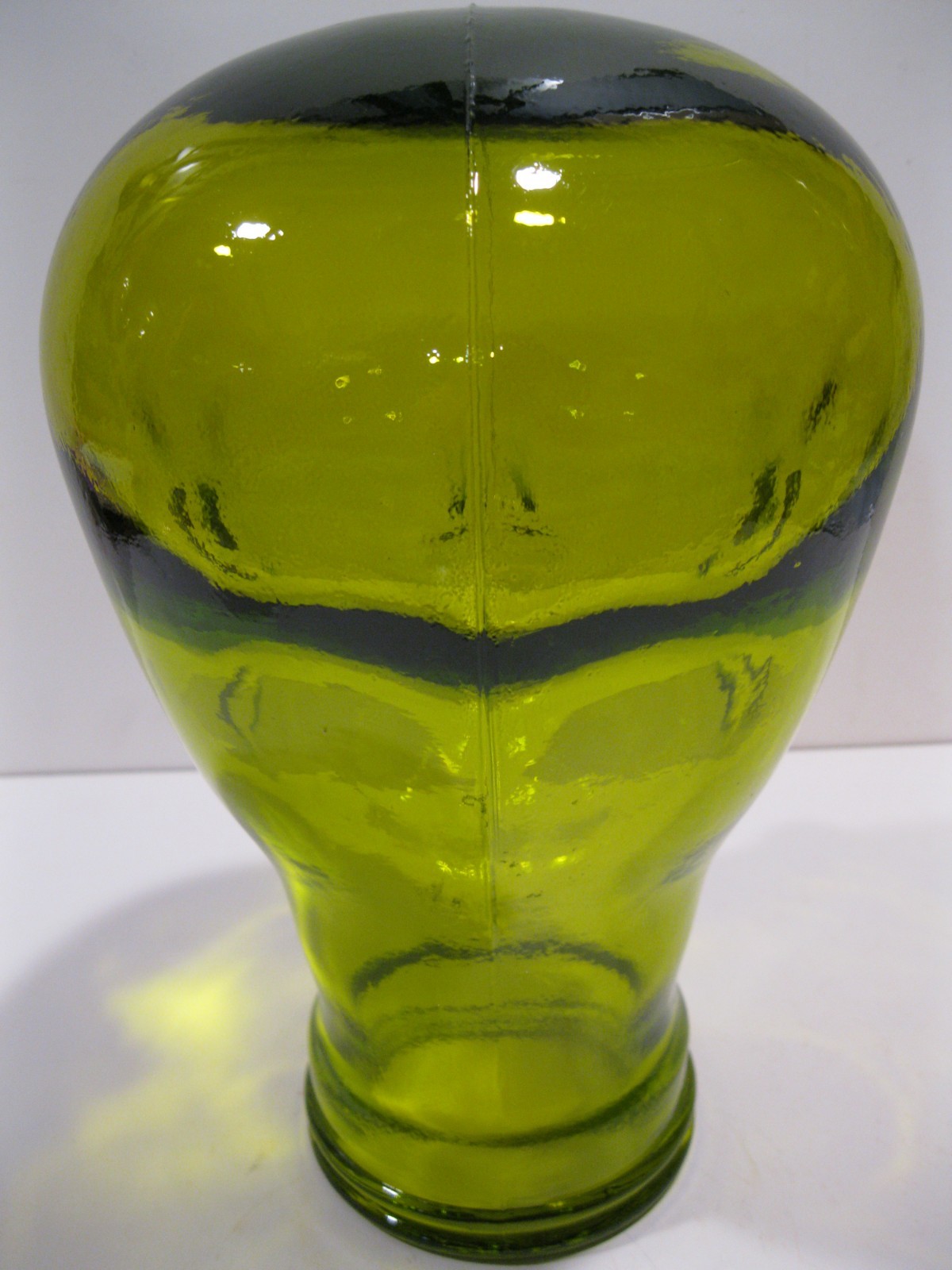 Glass Head YELLOW, Life Size Mannequin Head for Decor, Display Hats Wigs, etc