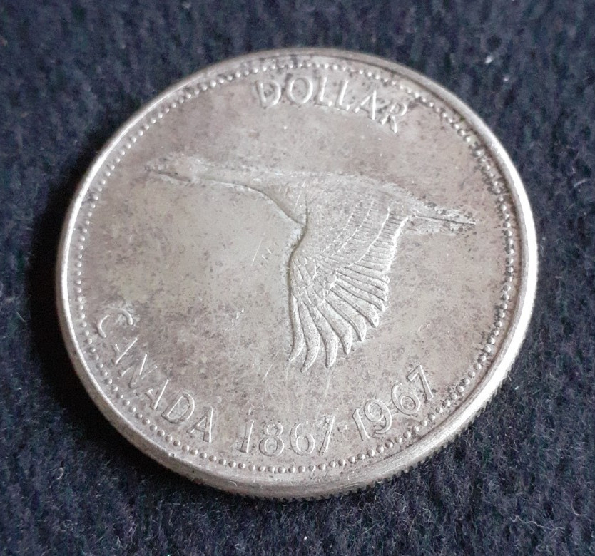 Canadian 1867  1967 Centennial Silver One Dollar Commemorative issue