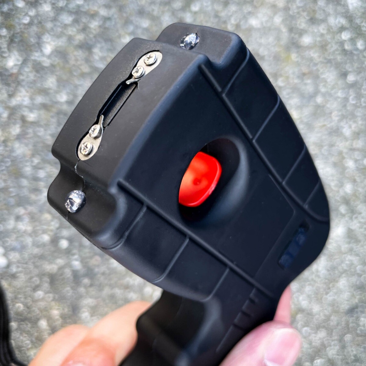 DZS 10 Million Volt Rechargeable Pistol Grip STUN GUN w/ LED Light & Safety Pin