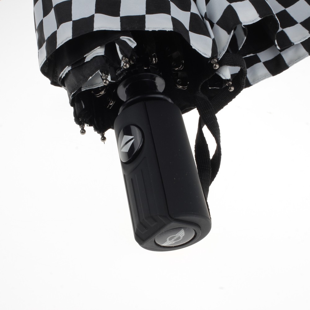 For Mini Cooper Portable Automatic Folding Umbrella Umbrellas Checkered Style
