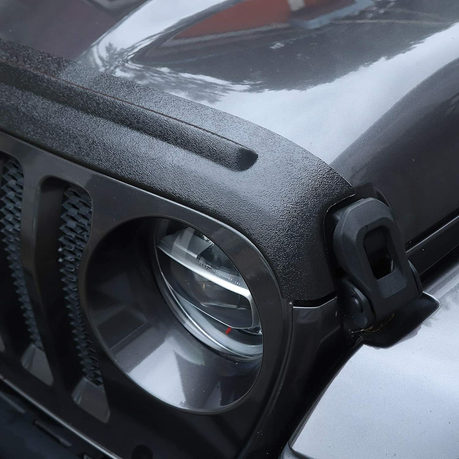 Hood Stone Guard Hood Air Deflector Bug Shield Fit For 2018-2022 Jeep Wrangler