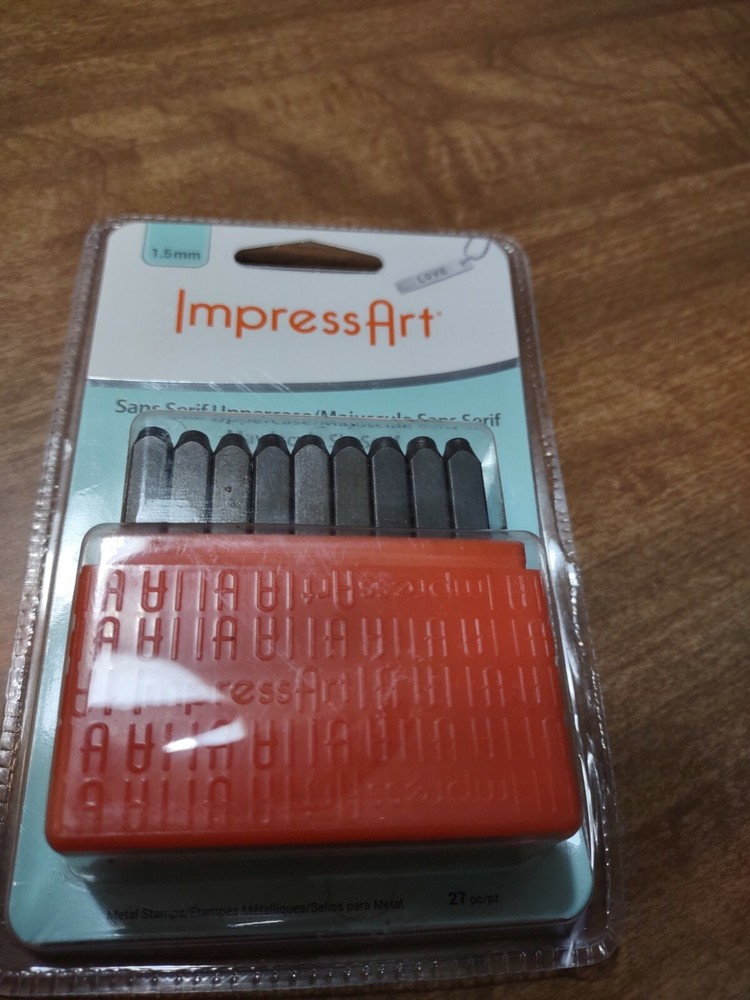 ImpressArt Basic Metal Stamp Set, Uppercase, 1.5mm