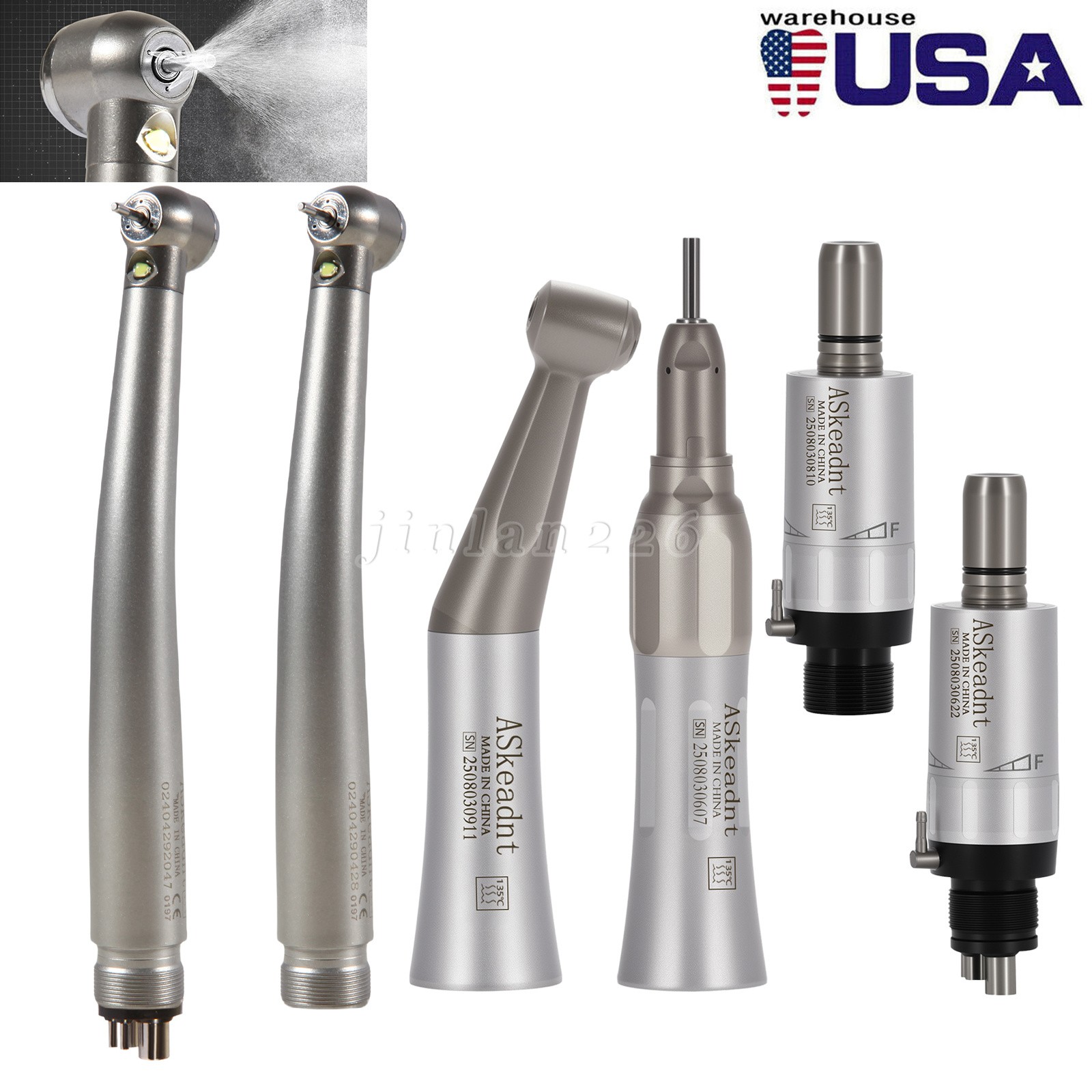 turbina LED pieza de mano alta baja velocidad 4/2HOLE High Low dental estilo NSK