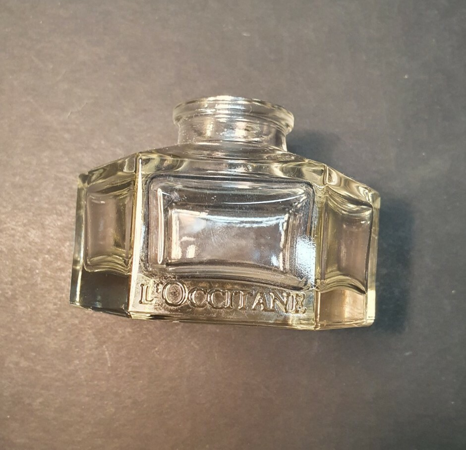 Hexagonal Clear Glass Vial Without Cap