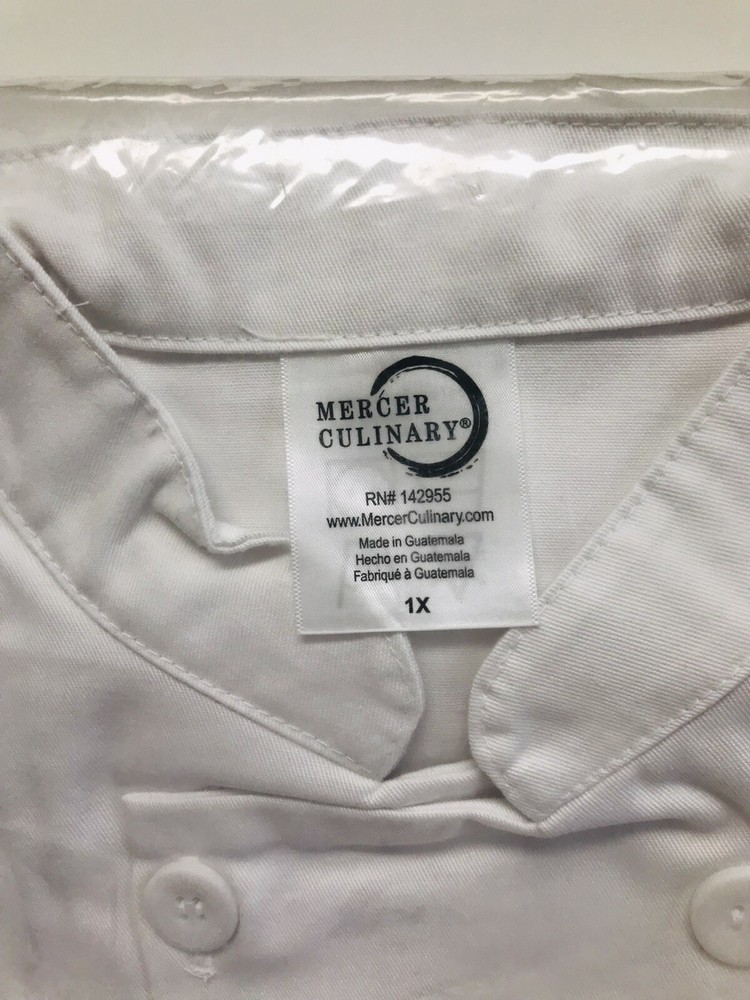 Chef Jacket White Womans 1X Mercer Culinary Double Breasted New With Tags