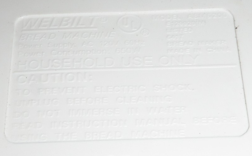 Switch Mechanism for Welbilt Bread Machine Model ABM6200 only