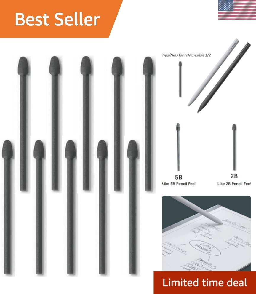 10pcs Remarkable Pen Tips - Replacement Nibs for Smooth Writing Experience