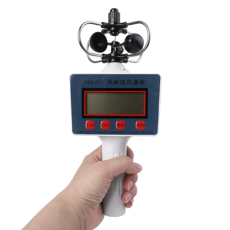High Sensitivity Anemometer LCD Display Used for Measuring Wind Instantaneous