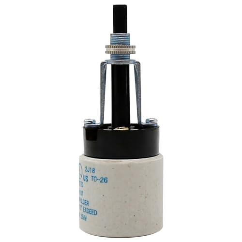 E26 Universal Ceramic Light Socket with Rotary Switch 250V 660W for Lamp Twist