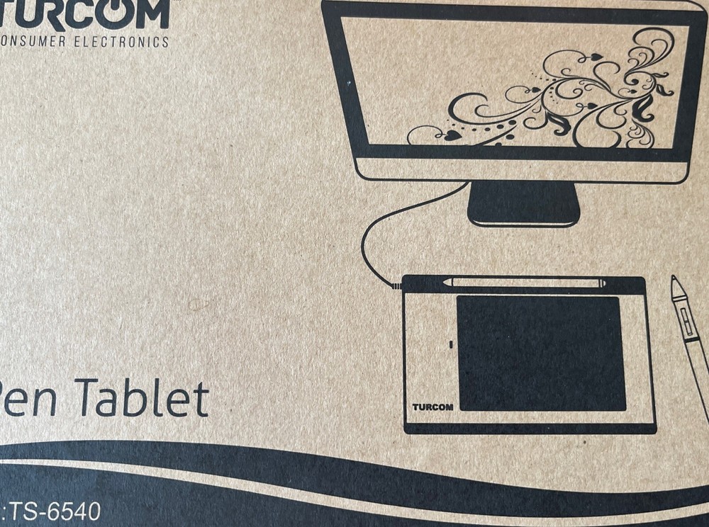 Turcom Graphics Tablet w/ Touch Pen for Windows & Mac Model TS-6540