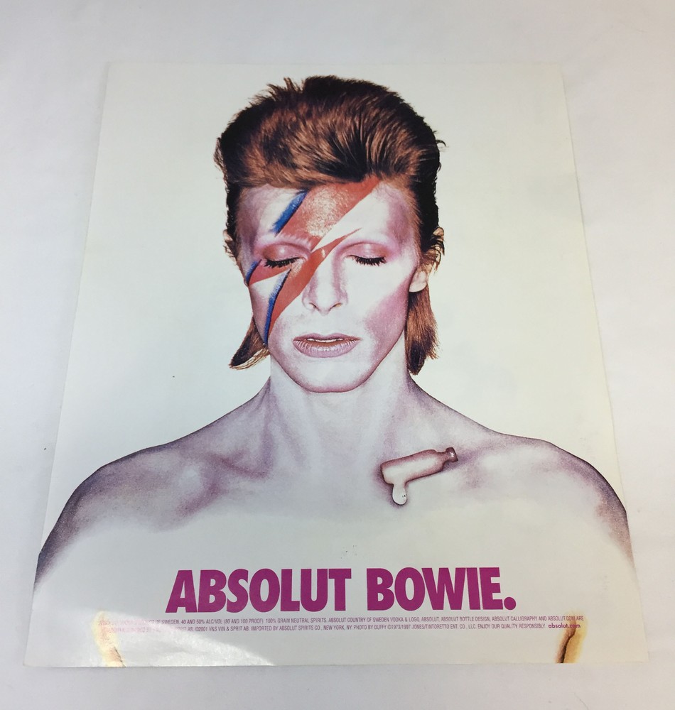 2001 ad page ~ ABSOLUT BOWIE ~ David Bowie