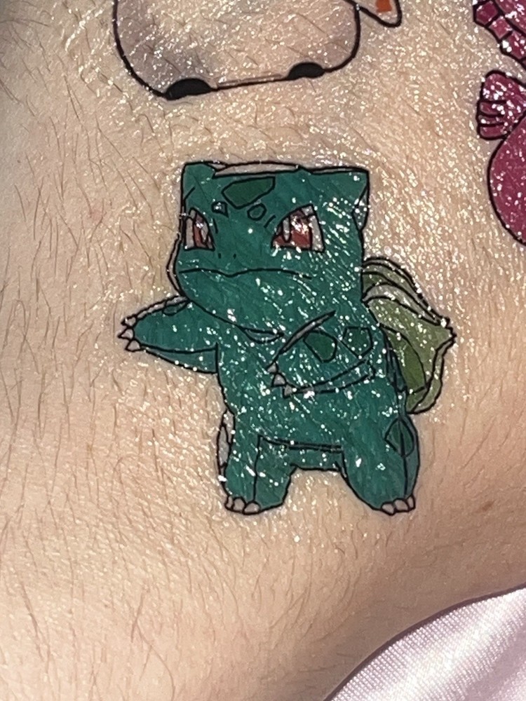 Bulbasaur - Small - Temporary Tattoo.