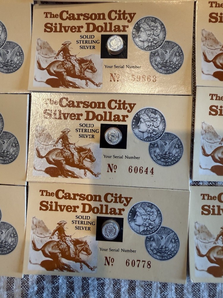 Miniature CC Silver Dollars Sterling Silver 30 Sets
