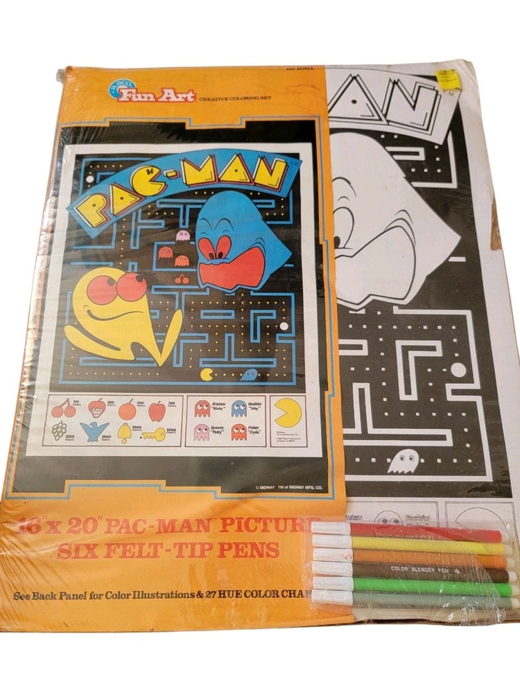 Vintage Fun Art Pac Man