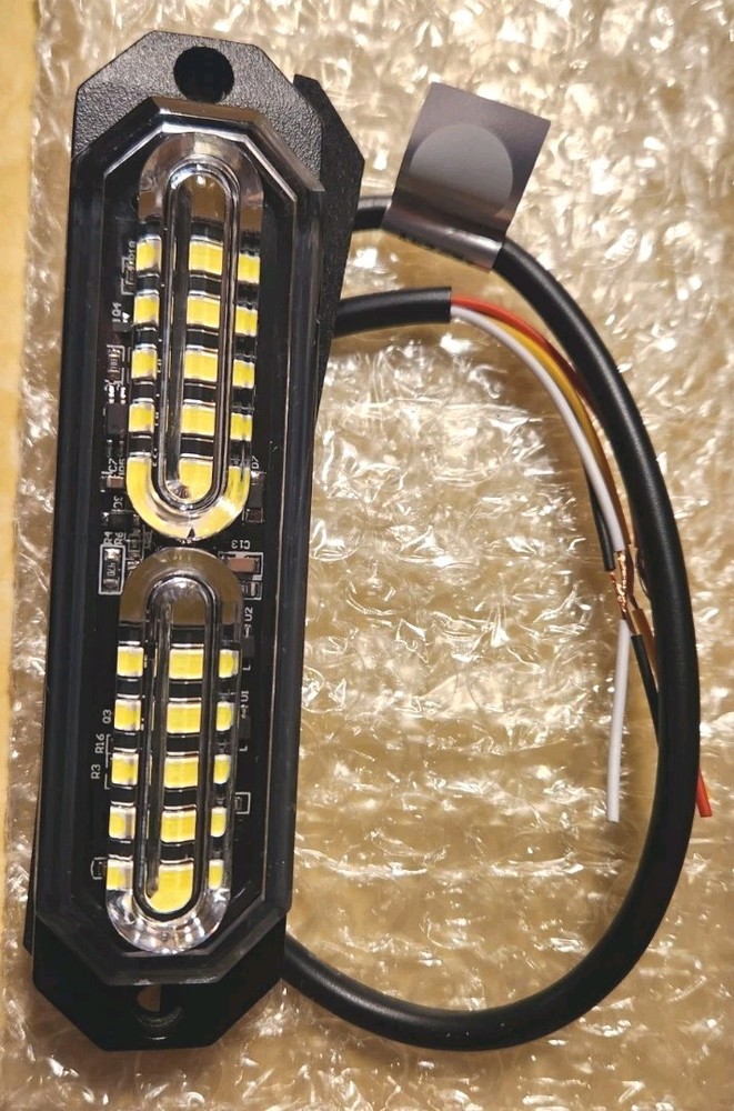 ASPL 8 Pcs 12 LED Strobe WhiteLightKit Grill Side Marker 17 Patterns Syncing