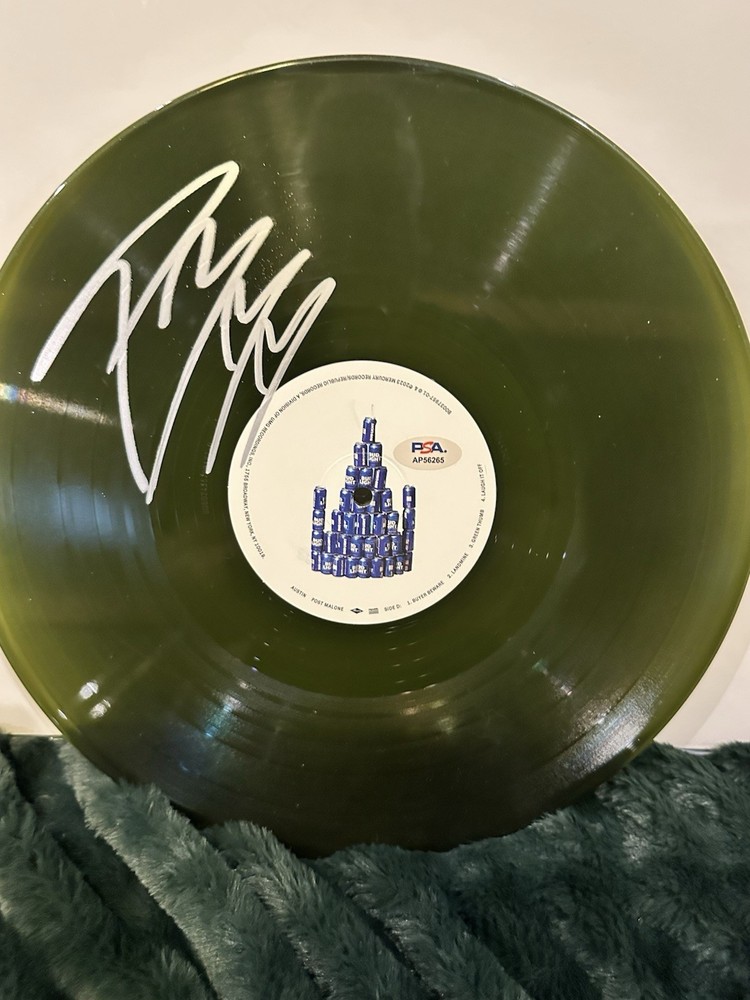 Post Malone Autographed Austin Vinyl PSA Certified
