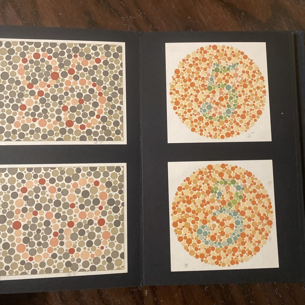 Pseudo-Isochromatic Plates for Testing Color Perception American Optical 1940