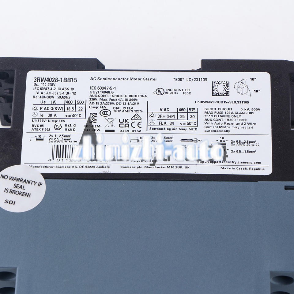 1PC SIEMENS SOFT STARTER 3RW4028-1BB15