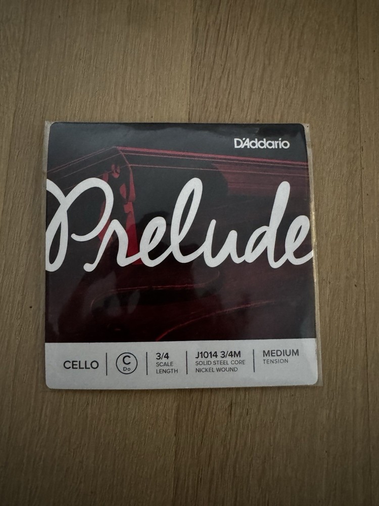 Prelude Cello Single C String, 3/4 Scale, Medium Tension