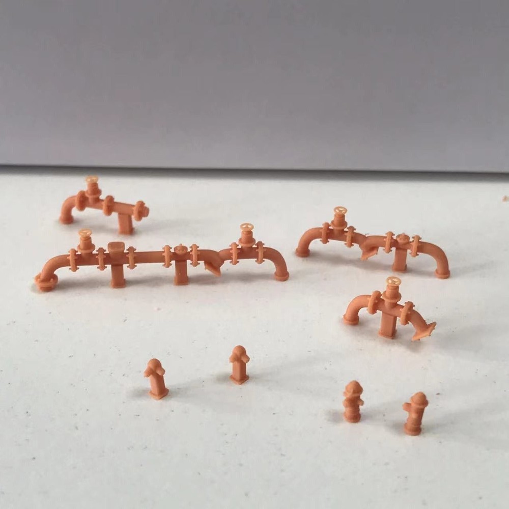 HO Scale Road Accessory Props Display Pipe and Valves Assembly