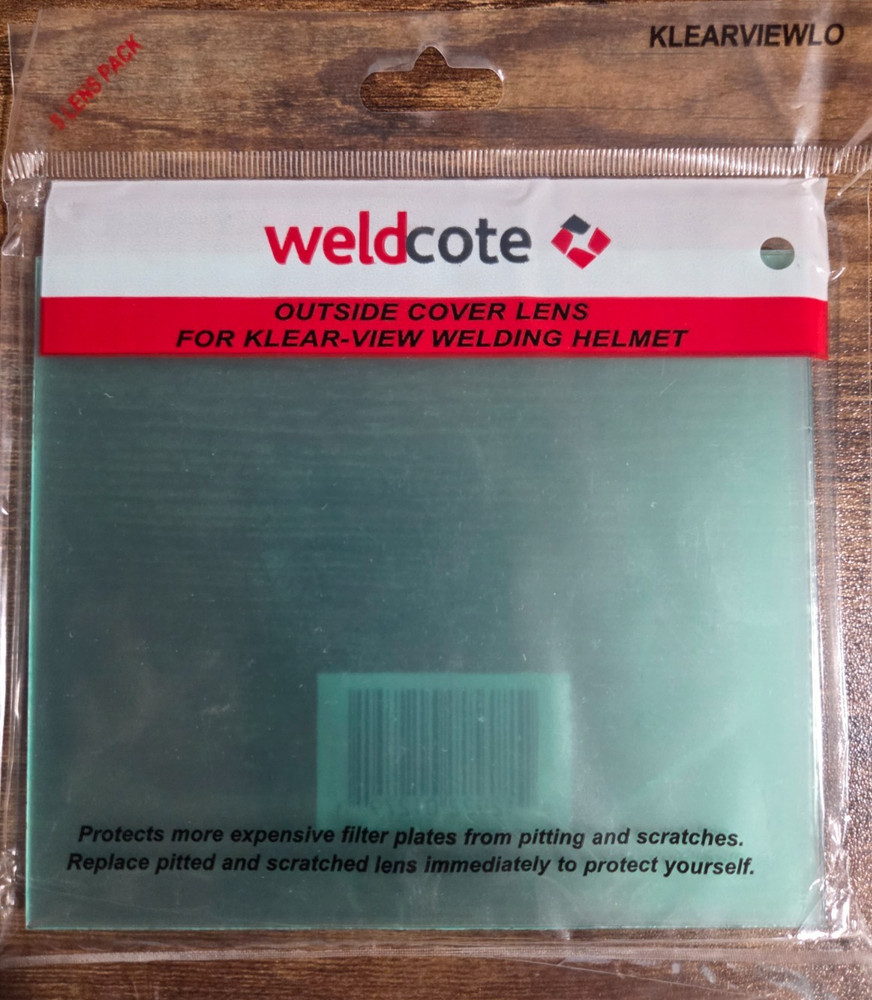 WELDCOTE KLEARVIEWLO Klear-View Outside Cover Lens, 5/PACK