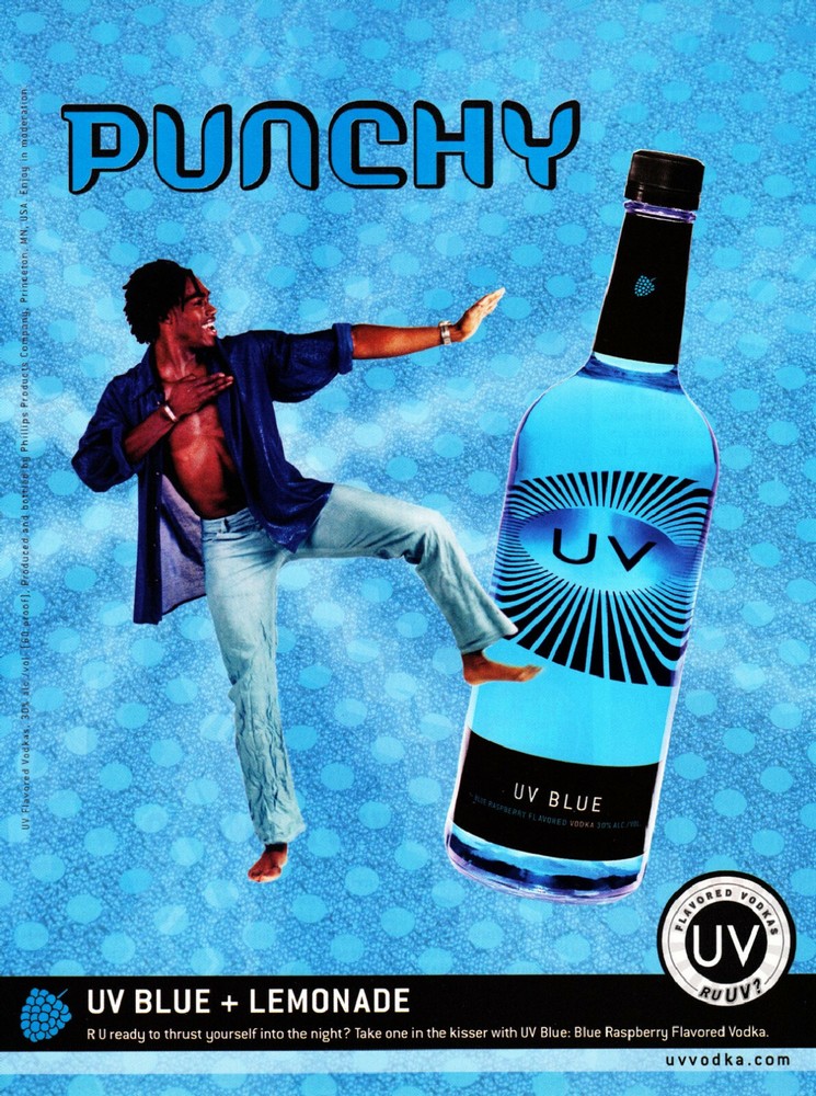 UV VODKA AD #3 RARE OOP PUNCHY