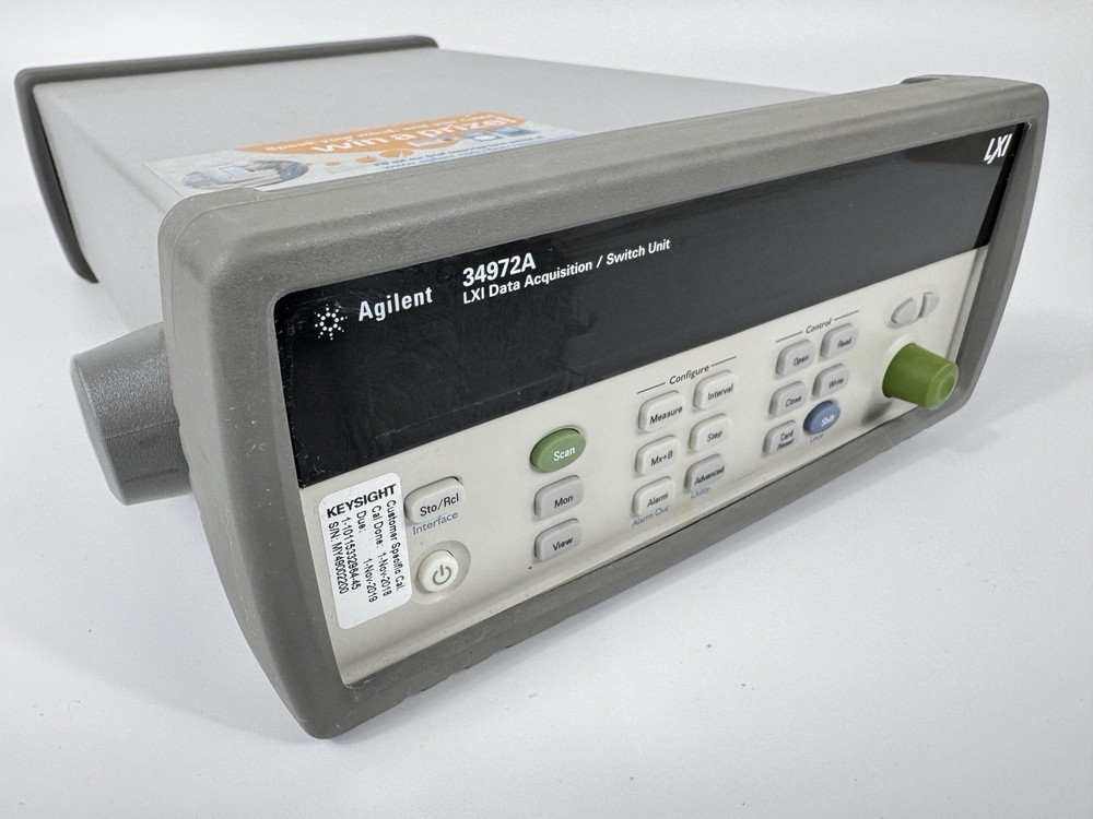 Agilent 34972A LXI Data Acquisition/Data Logger Switch Unit w/ 34902A Mux