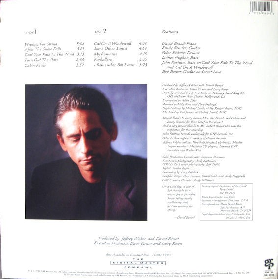 David Benoit - Waiting For Spring (LP) (Mint (M)) - 4049937445