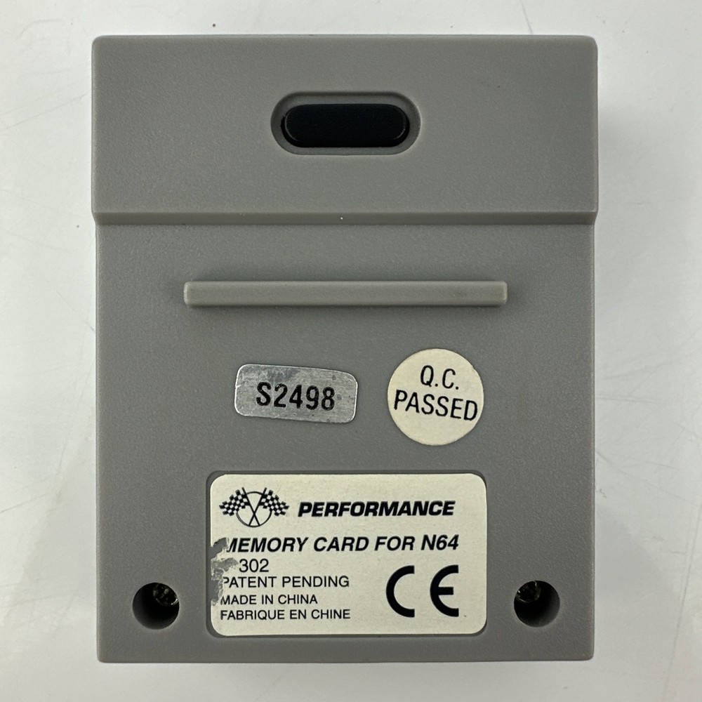Nintendo 64 N64 Memory Card Controller Pak by Performance P-302 Tested