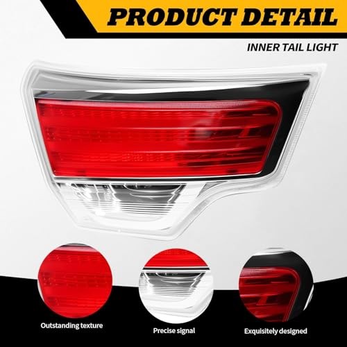 815900E060 Driver Side Inner Tail Light Compatible with Highlander 2014 Left