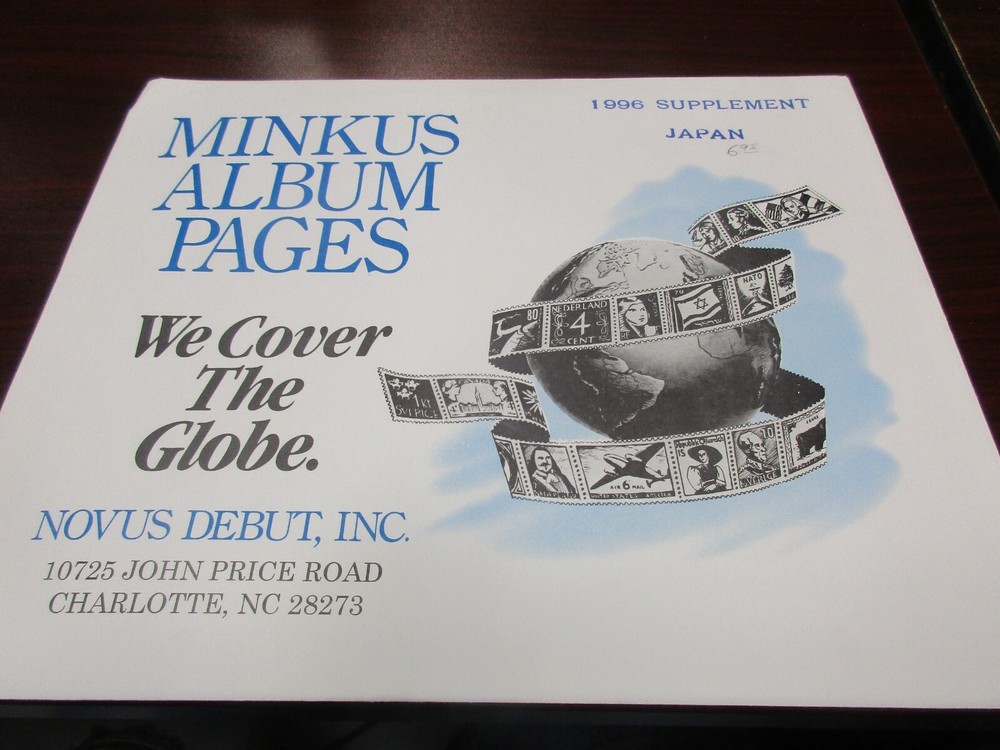 "MINKUS" ALBUM PAGES 1996  SUPPLEMENT  JAPAN  W/FREE SHP.
