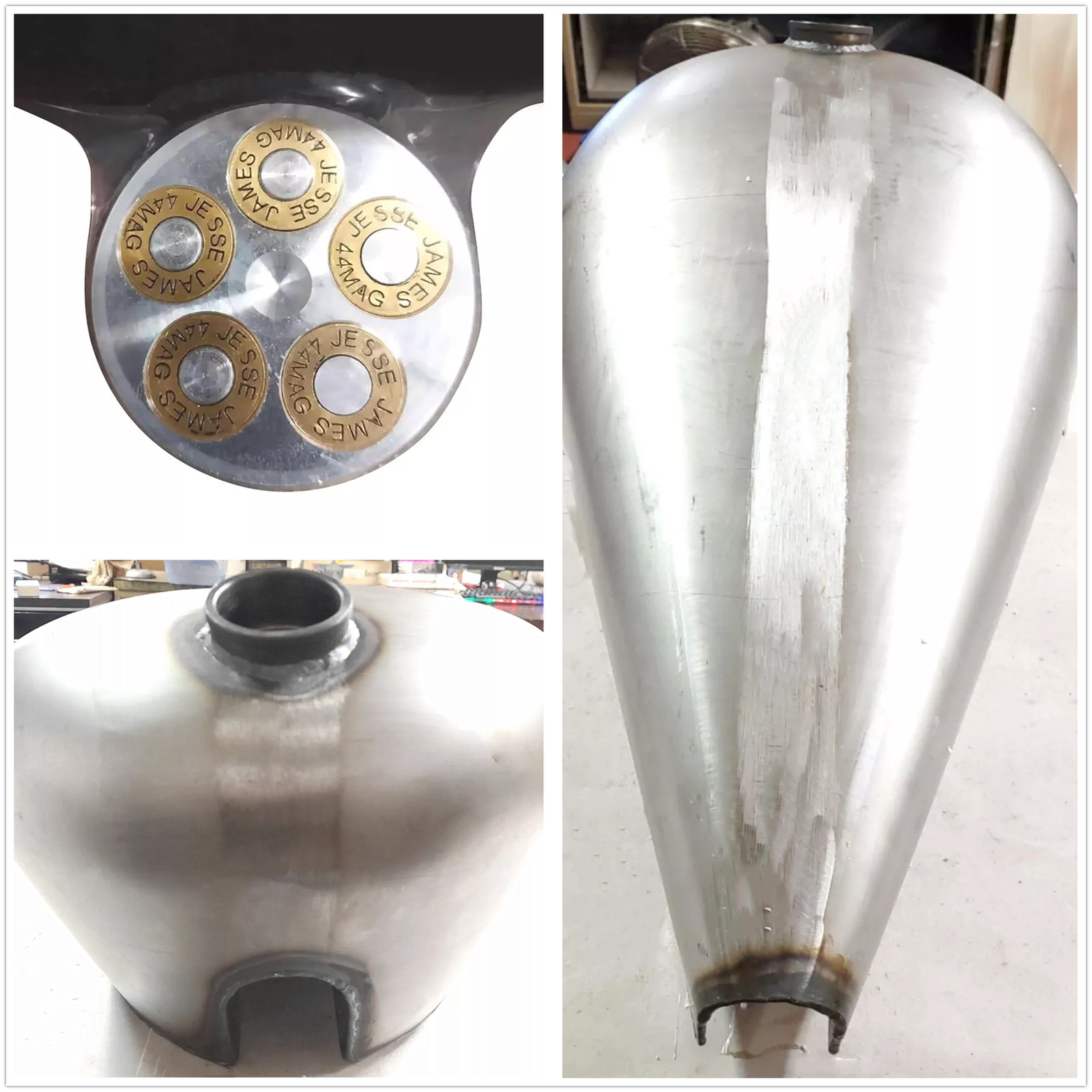 3.5Gal.West Coast Custom Stretched Fuel Gas Tank w/ Cap Fits For Harley Chopper