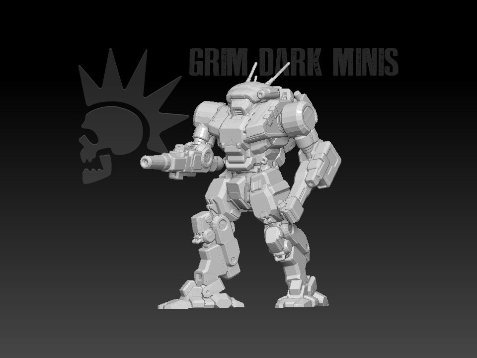 Vindicator - BT proxy mech MWO Tech 1/265 Battle Scale