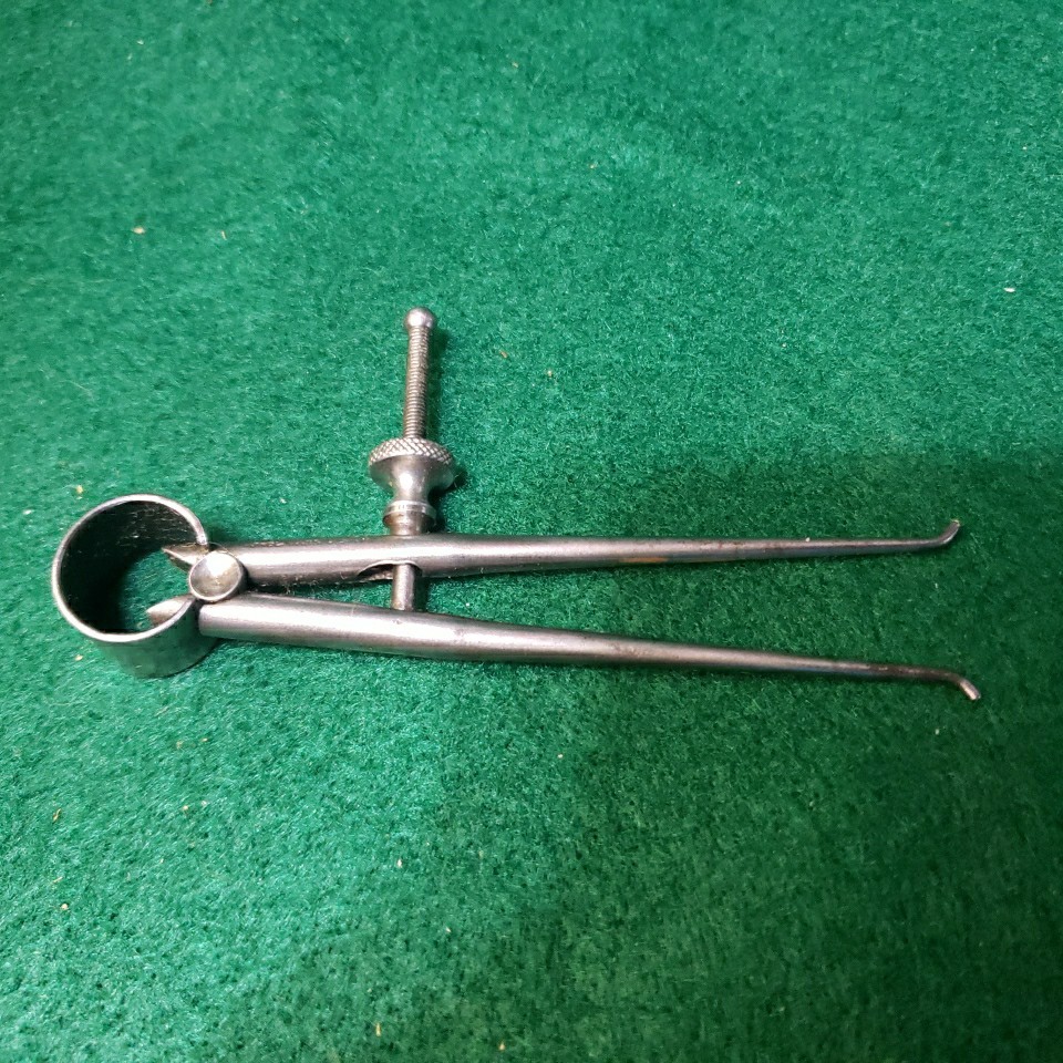 Starrett Spring Joint Round Leg 3" Inside Caliper Machinist Tool Very Nice