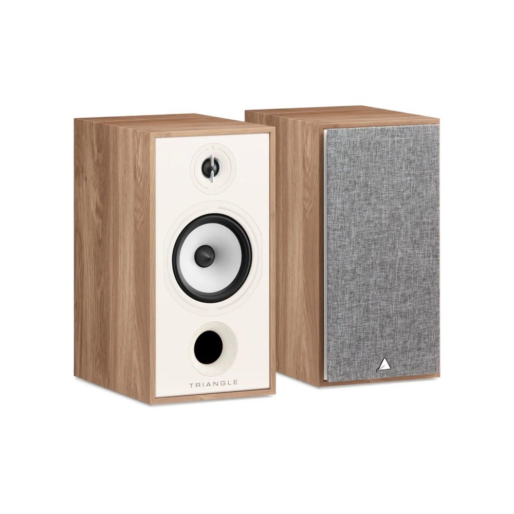 triangle Borea BR04 Bookshelf Speakers Pair  (Light Oak)
