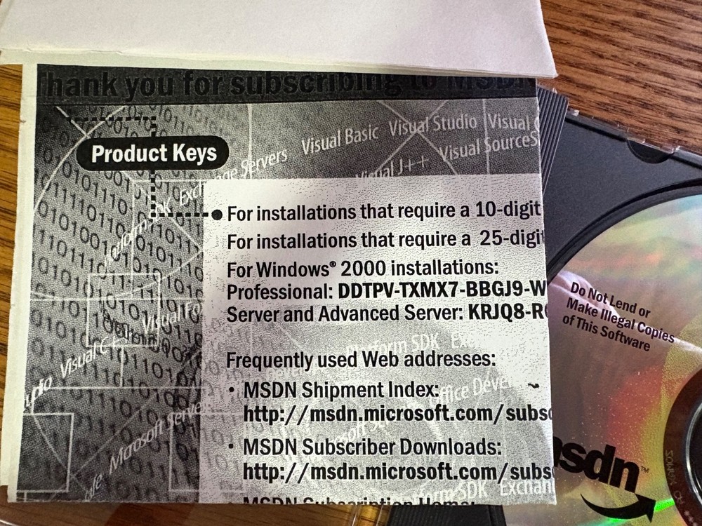 Microsoft Office Test Platform & Development Tools CDs January 2000 Disc 9-12