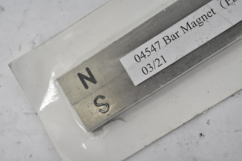 1 Pair 4" Bar Magnets Rectangular Square Tools 2 Piece Set S & N Engraved
