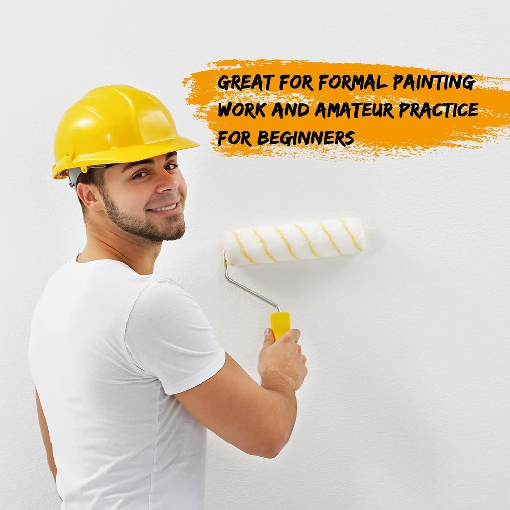 24 Pack Paint Roller Covers 9 x 1/2 Inch Microfiber Paint Roller Covers Large