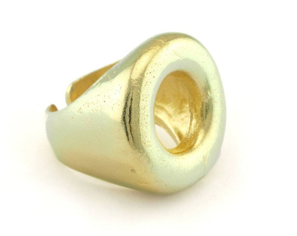 Adjustable Ring Raw brass (16.5mm 6US inner size) 3250 ring24