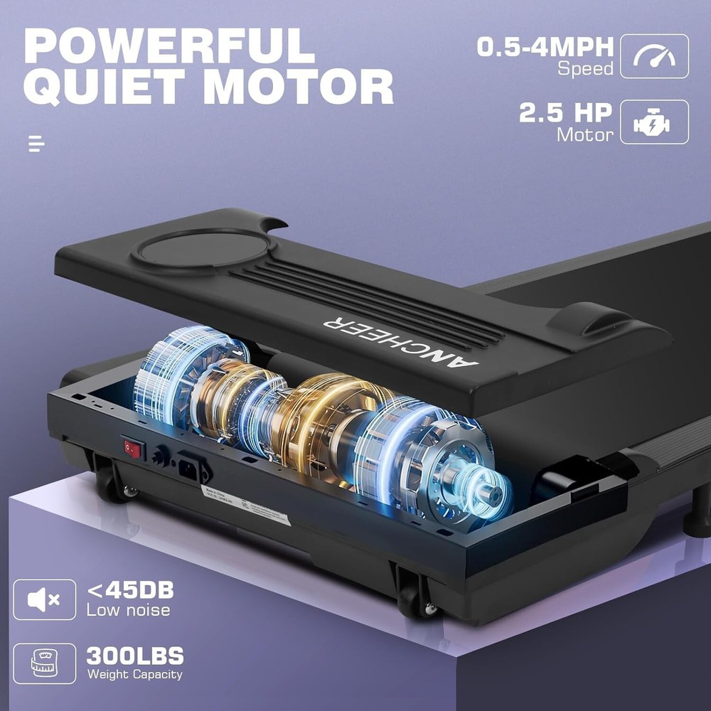 2.5HP Folding Treadmill for Home withLED Display/Dual Control/12 Preset Programs