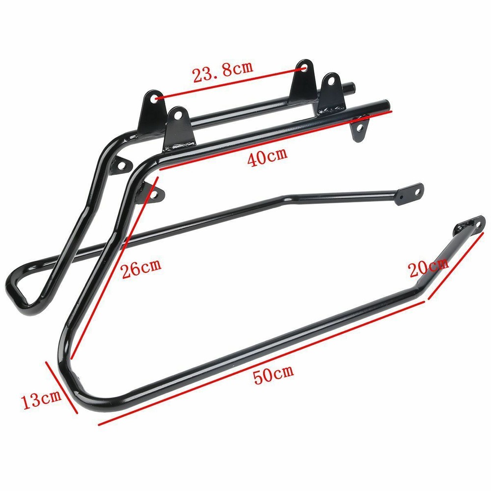 Hard Saddlebag Saddle bag Conversion Brackets Hardware For Harley Softail 84-17